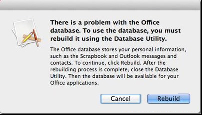 outlook 2011 for mac freezing deleting account